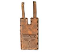 Cartera de cuero de moda 2025 con correa a presión, cartera para tarjetas de bota occidental para mujer, accesorio de bota occidental, Brown, 16cm/6.3in*6.5cm/2.6in*0.4cm/0.16in, Retro
