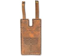 Cartera de cuero de moda para mujer, hecha a mano, con cierre a presión, billeteras pequeñas con cierre a presión, carteras de cuero vintage pequeñas y delgadas, Tan, Talla única, Retro
