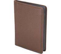 Cartera de cuero hombre con funda para tarjeta de identificación - Accesorio de viaje compacto, diseño elegante de 8,5 cm x 12 cm