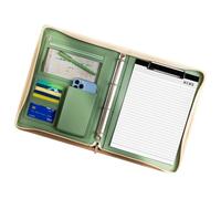 Cartera De Cuero Padfolio | Cartera De Cuero Para Hombre | Organizador De Documentos Legales De Negocios | Cartera De Cuero Para Hombres Y Mujeres, Cartera Con Cremallera, Organizador De Carpetas Con,