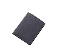 Cartera de Cuero para Hombre Cartera Corta Monedero Monedero Monedero para Hombre Monedero Titular de la Tarjeta Cartera Vertical Corta (Color: Gris Blanco)