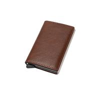 Cartera de Cuero para Hombre Cartera de Cuero de PU Carteras Cortas para Hombre Monedero Masculino Multifuncional Titular de la Tarjeta de Bolsillo (Color : Schwarz)