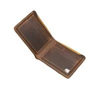 Cartera de cuero para hombre, cartera de piel auténtica, bolsa de tarjetas, estilo retro europeo y americano simple, 2 (Reino Unido), Talla única