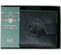 Cartera De Cuero Para Hombre RFID Antifraude Con Bloqueo RFID Escudo En Relieve