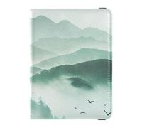 Cartera de cuero para pasaporte y tarjeta de vacunación, cartera para pasaporte de viaje con ranura para tarjeta de vacunación, funda para pasaporte, funda tipo cartera para hombres y mujeres