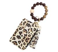 Cartera de cuero para tarjetas, pulsera de piel sintética, bonito tarjetero, soporte protector para tarjetas de autobús, tarjeta de identidad