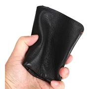 Cartera de Cuero Suave para Hombre Cartera Corta Plegable Cartera de Negocios Cartera Ultrafina Cartera Vertical (Color: A Tamaño: 9 * 11 * 1 m)