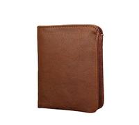 Cartera de Cuero Suave para Hombre Cartera Corta Plegable Cartera de Negocios Cartera Ultrafina Cartera Vertical (Color: B Tamaño: 9 * 11 * 1 m)