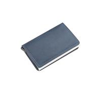 Cartera de Cuero Titular de la Tarjeta Carteras para Hombres Bolsa de Dinero Monedero Corto Negro Vintage para Hombre Carteras Delgadas de Cuero pequeñas Mini Carteras Delgadas (Color: Marrón)