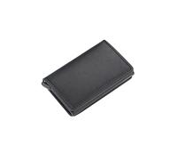 Cartera de Cuero Titular de la Tarjeta Carteras para Hombres Bolsa de Dinero Monedero Corto Negro Vintage para Hombre Carteras Delgadas de Cuero pequeñas Mini Carteras Delgadas (Color: Marrón)