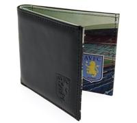 Cartera de Cuerto Producto Oficial de Aston Villa FC Estampado Panorámico de Estado con Insignia en Relieve