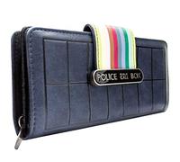 Cartera de Doctor Who decimotercero Tardis Rayas Azul