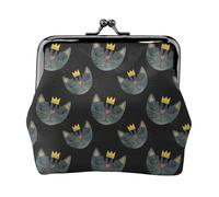 cartera de Faces Of The Cat con diseño de Kiss-lock y cartera pequeño de piel sintética para mujer