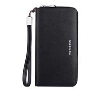 Cartera De Fraude Con Tarjeta Anti-crédito - 24 Ranuras Bloqueo De Cartera | Bolso De Cuero Multi-Compartimiento | Organizador De Tarjetas De Gran Capacidad Seguro | Titular De La Tarjeta Anti-escaneo