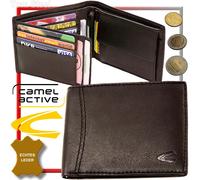 Cartera De Hombre Camel Active Bolsa De Dinero Monedero De Cuero Marrón