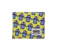 Cartera de hombre con monedero - Cartera compacta con bolsillos para tarjetas, doble bolsillo billetes y ventana transparente - Interior beige, exterior con estampado de fantasía, multicolor, L