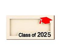 Cartera de madera para dinero de graduación 2025, tarjeta de 20 efectivos