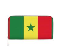 Cartera de mano con estampado de bandera de Senegal para mujer, cartera con bolsillo con cremallera, bolso de mano de moda como regalo