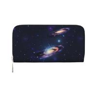 Cartera de mano con estampado de galaxia en el universo para mujer, cartera con bolsillo con cremallera, bolso de mano de moda como regalo