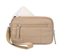 Cartera de mano con llavero y tarjetero, monedero para viajes, deportes, créditos, monederos, Khaki, Mass Beauty