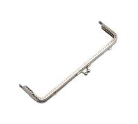 Cartera de mano. Marco de embrague de acero inoxidable con cierre de cierre tipo beso for fabricación de bolsos DIY, 7 estilos, varios tamaños(20.5cm)