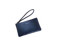 Cartera de mano para mujer, monedero, tarjetero, monedero, teléfono, con cremallera, para llaves, color negro, rosa, azul marino, marca del Reino Unido, azul marino, Monedero