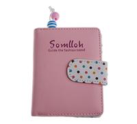 Cartera de mano para mujer y niña, diseño de lunares, color verde, Pink, as described, como se muestra en la