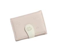 Cartera de mano triple minimalista con tarjetero de crédito para mujer, carteras casuales de moda, monederos para monedas, tarjetas de efectivo, monederos para mujer, cartera corta, b, Mass Beauty