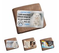 Cartera de metal con nombre personalizado, recuerdo de recuerdo para los amantes de los gatos y perros, personalizable con texto en inglés "I Will Carry You With Me Until I See You Again Memorial