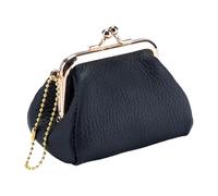 Cartera De Moneda De Cuero | Chasquido Cerradura Cartera Portátil | Bolsa De Soporte De Lápiz Labial,Para Mujeres Estudiantes Viajeros Compras De Negocios Viajar Lápiz Labial Efectivo Tarjetas De