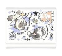 Cartera de mujer con tarjetero para mujer | Tarjetero con estampado de gatitos para mujer, cartera de piel sintética, gran capacidad, tarjetero para niñas, Gato musical, ver descripción, Ver