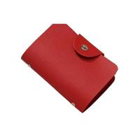 Cartera De Mujer Tarjetero de Visita for Mujer, 24 Tarjetas, Funda Piel sintética, Monedero, Cartera(Red)