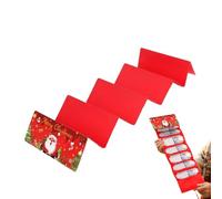 Cartera de Navidad genérica para efectivo - Portabilletes de plata decorativo con sobre | Libro organizador de tarjetas navideñas | para fiestas, celebraciones, reuniones, niños, niñas, Navidad