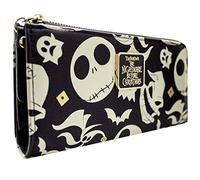 Cartera de Nightmare Before Christmas Jack Oogie y Zero Negro