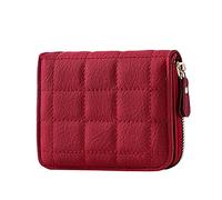 Cartera de piel para hombre, 1 en monederos, para mujer, con cremallera, varios compartimentos para tarjetas, bolso de mano, funda para teléfono móvil Mate 20 Pro, Vino, talla única