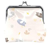 cartera de piel para mujer, diseño de ganso y diseño de candado de beso para niñas, Lindo Goose Beige, UNITALLA, Lindo Goose Beige, UNITALLA, Classic