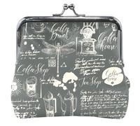 cartera de piel para mujer, estilo clásico, color negro, para cambio de tarjeta, color café, clásico Coffee Black, UNITALLA, Classic, clásico Coffee Black, UNITALLA, Classic