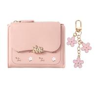 Cartera De Piel Sintética De 1 Pieza, Cole De Flor De 1 Pieza, Mini Cartera, Cartera para Mujer, Cartera Multicompartimentos, Tarjetero, Cartera De Mano