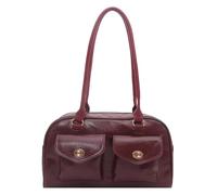 Cartera de piel sintética para mujer, color sólido, gran capacidad, con cremallera, para fiestas, eventos sociales, cenas, compras, trabajo, Red, 285.00x170.00x100.00mm