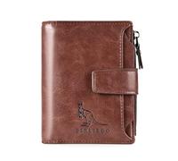 Cartera de piel sintética vintage para hombre, con cremallera, sin desmagnetización, múltiples pantallas, vertical, vintage, para hombre, para viajes, trabajo, color marrón, multicolor, 60_x_180_cm,