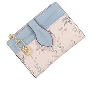 Cartera de PU impresa de moda con cremallera diseño de múltiples bolsillos monedero ligero organizadores de almacenamiento portátil para mujeres y niñas bolsa de monedas de PU resistente al desgaste