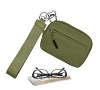 Cartera De Pulsera Con Llavero - Monedero Con Tarjetero De Crédito, Organizador Impermeable | Almacenamiento De Llavero, Accesorio Ligero Y Seguro Con Correa De Mano, Cierre De Cremallera, Diseño De T