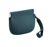 Cartera de silicona, pequeña bolsa de silicona con cable, bolsa de cambio portátil, organizador de accesorios cosméticos para lápiz labial para mujer, verde oscuro, Refer to description, Unisex