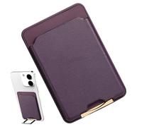 Cartera de teléfono móvil, Soporte de Tarjeta para la Carcasa del teléfono móvil, el Soporte de Beso es de 5 mm de Grosor, fácil de Llevar en Bolsillos o Bolsas, púrpura, Se référer au