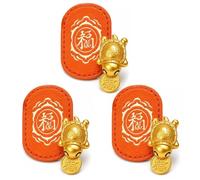 Cartera de Tortuga afortunada Encanto Bolso de Moneda de Oro (Naranja)