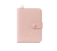 Cartera de viaje con cubierta de pasaporte de cuero PU con soporte RFID