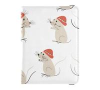 Cartera de viaje decorativa de piel con diseño de ratones multidivertidos para mujer, soporte para pasaporte, organizador de documentos de viaje, bonito libro de pasaporte, ultra delgado, Ratones
