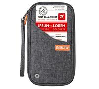 Cartera de Viaje Dew con Bloqueo RFID, Organizador de Documentos y Soporte para Pasaporte.