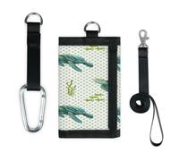 Cartera delgada con diseño de tortuga marina con diseño de animales oceánicos, bolsa organizadora de dinero, ligera, portátil
