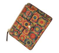 Cartera delgada para mujer, cartera floral vintage para tarjetas de crédito, carteras para mujer pequeña, cartera delgada marrón para licencia de conducir, tarjetas de identificación, e, Refer to